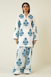 Minsa 2 pcs - Printed Lawn Farshi Shalwar